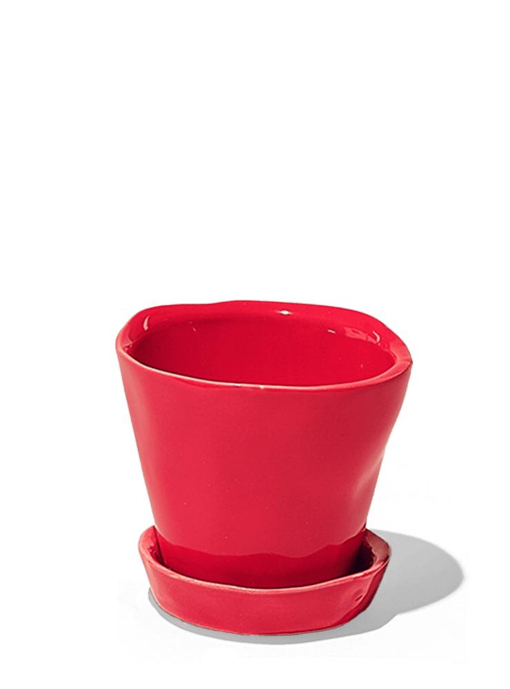 Tika Ceramic Pot & Saucer Set With Drainage - Chive Ceramics Studio - Pots - Chive Ceramics Studio