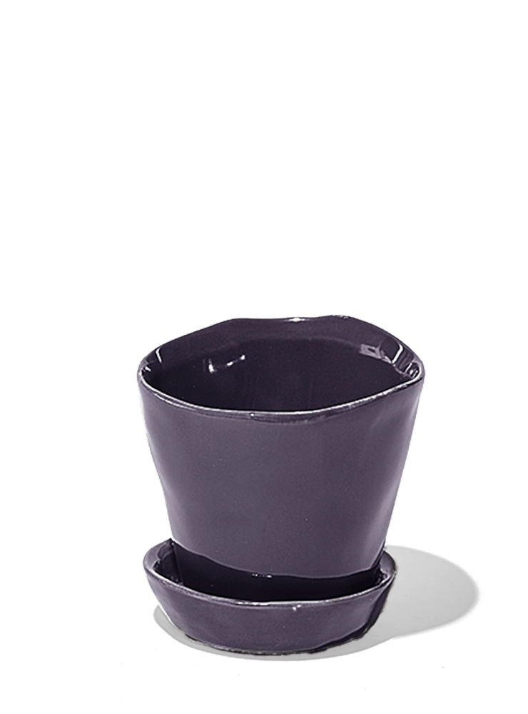 Tika Ceramic Pot & Saucer Set With Drainage - Chive Ceramics Studio - Pots - Chive Ceramics Studio