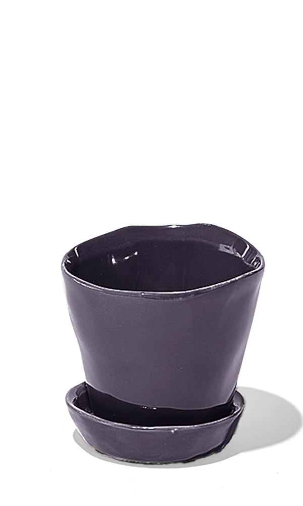 Tika Ceramic Pot & Saucer Set With Drainage - Chive Ceramics Studio - Pots - Chive Ceramics Studio