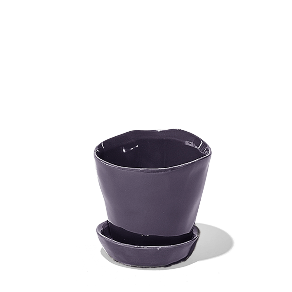 Tika Ceramic Pot & Saucer Set With Drainage - Chive Ceramics Studio - Pots - Chive Ceramics Studio