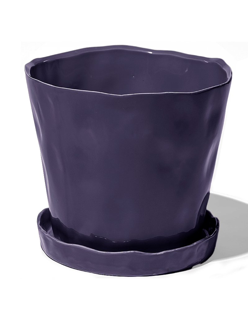 Tika Ceramic Pot & Saucer Set With Drainage - Chive Ceramics Studio - Pots - Chive Ceramics Studio