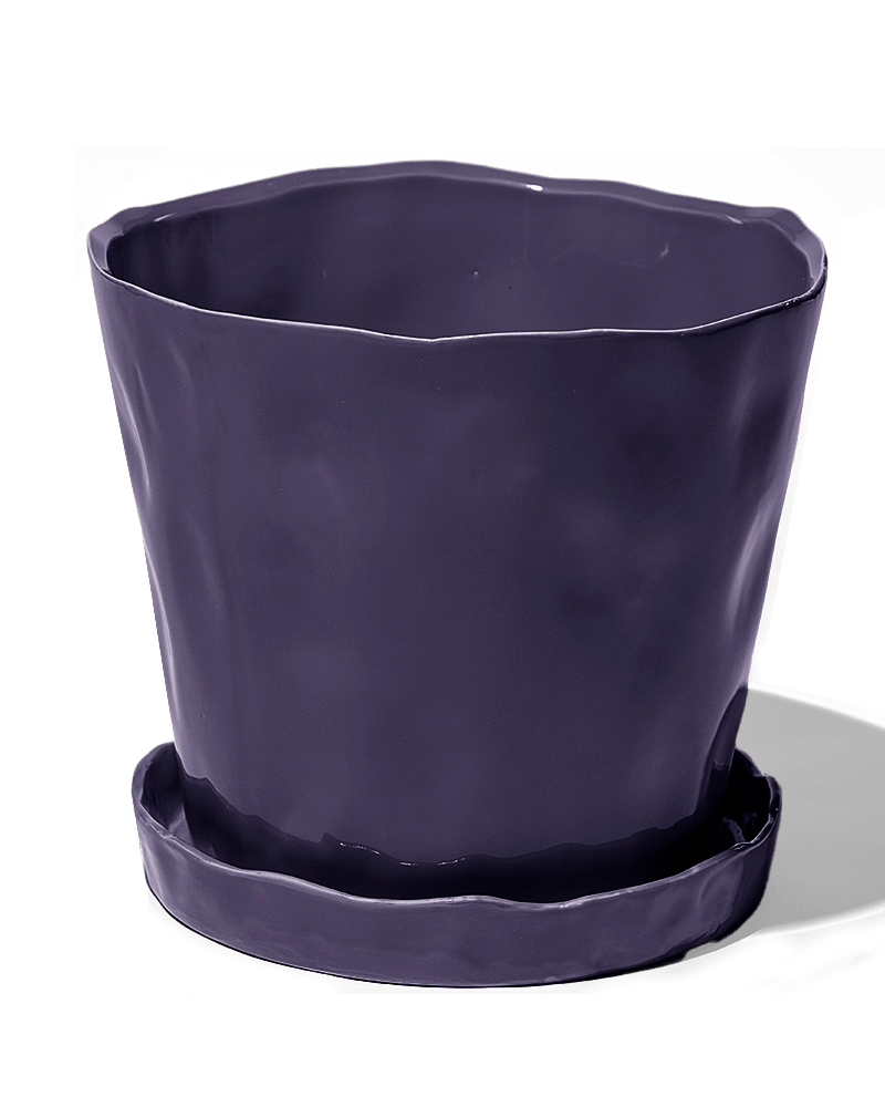 Tika Ceramic Pot & Saucer Set With Drainage - Chive Ceramics Studio - Pots - Chive Ceramics Studio