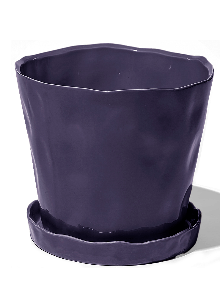 Tika Ceramic Pot & Saucer Set With Drainage - Chive Ceramics Studio - Pots - Chive Ceramics Studio