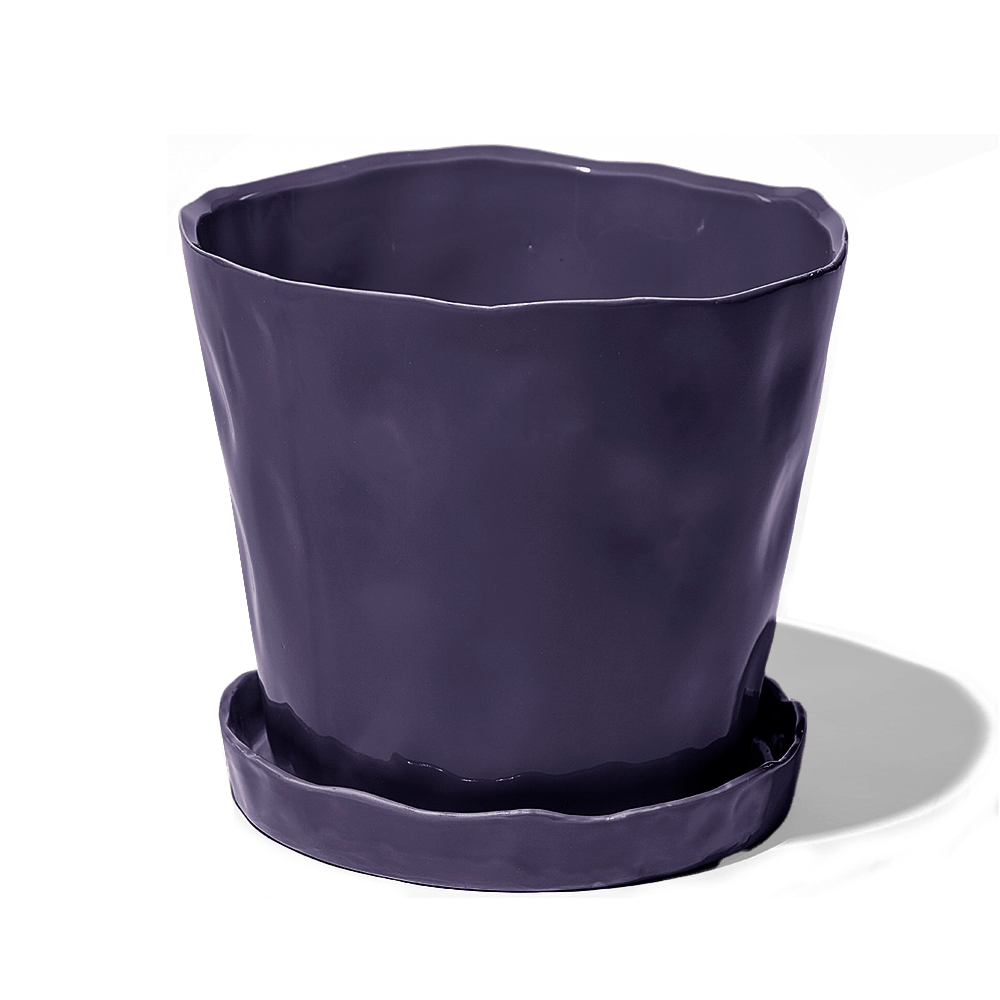 Tika Ceramic Pot & Saucer Set With Drainage - Chive Ceramics Studio - Pots - Chive Ceramics Studio