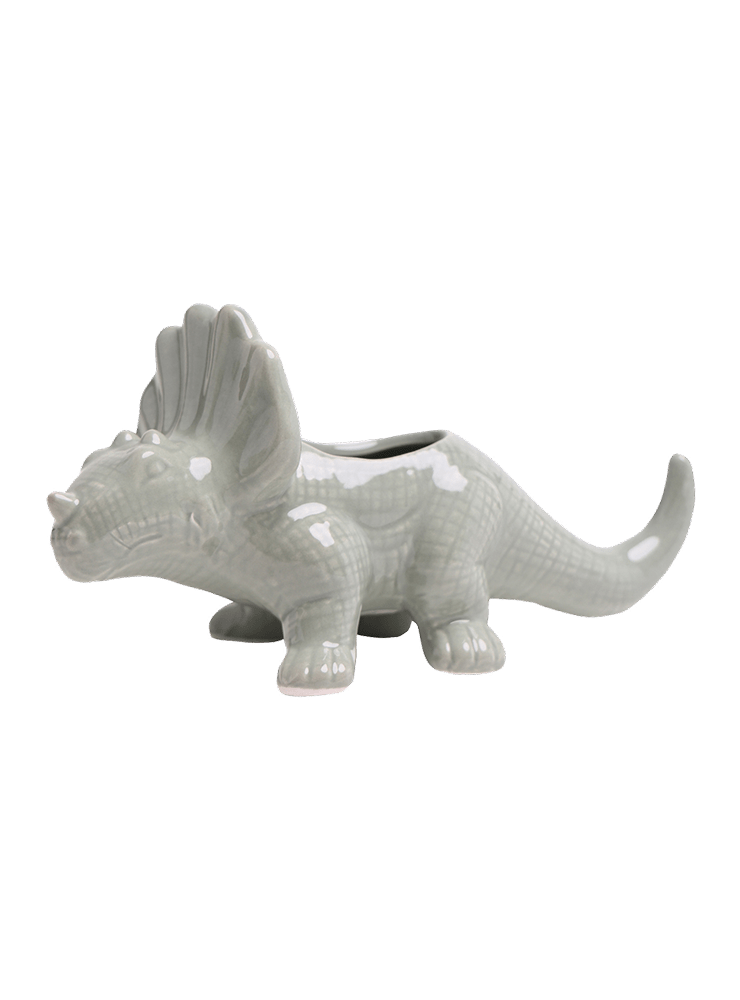 Triceratops Ceramic Indoor Plant Pot for Succulents - Chive Ceramics Studio - Pots - Chive Ceramics Studio
