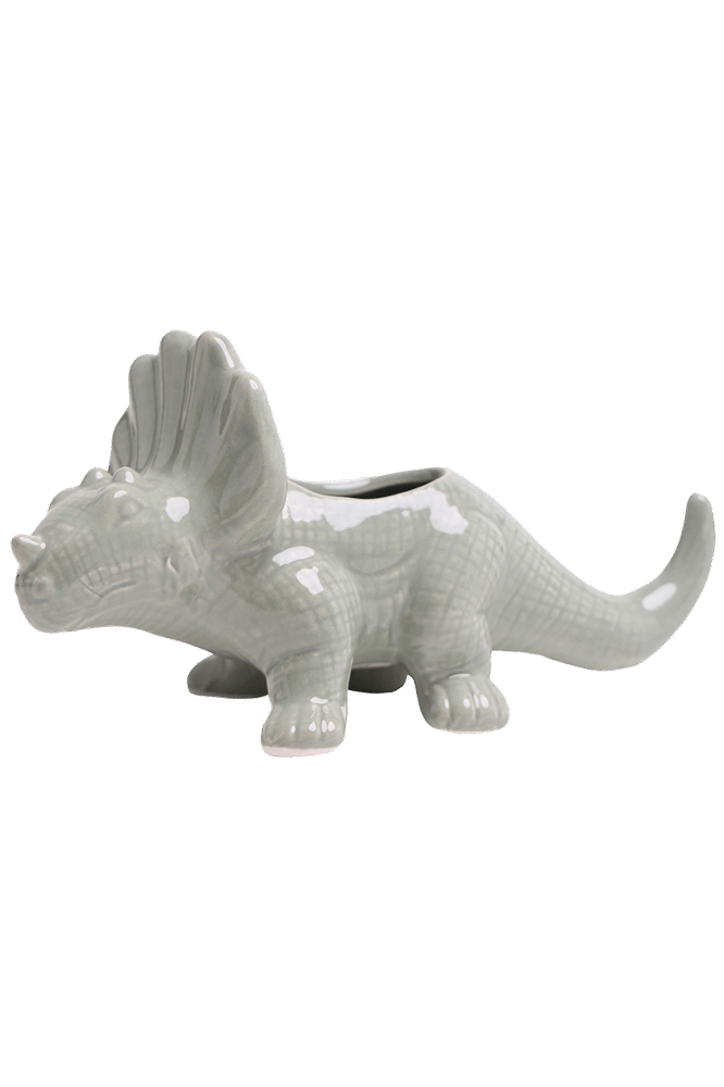 Triceratops Ceramic Indoor Plant Pot for Succulents - Chive Ceramics Studio - Pots - Chive Ceramics Studio