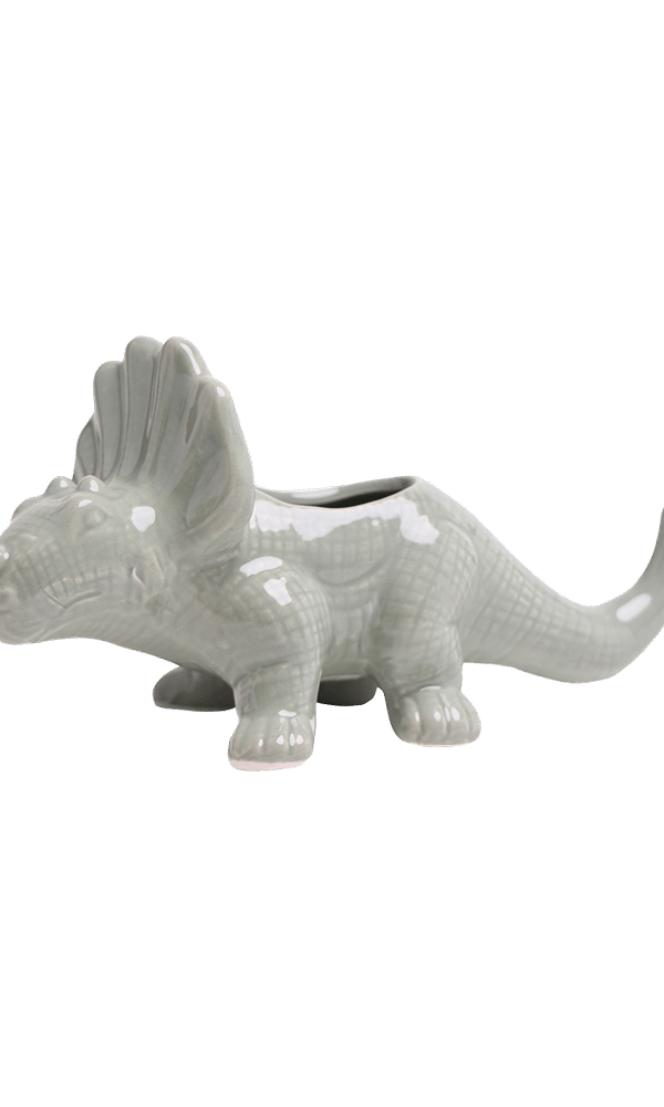 Triceratops Ceramic Indoor Plant Pot for Succulents - Chive Ceramics Studio - Pots - Chive Ceramics Studio