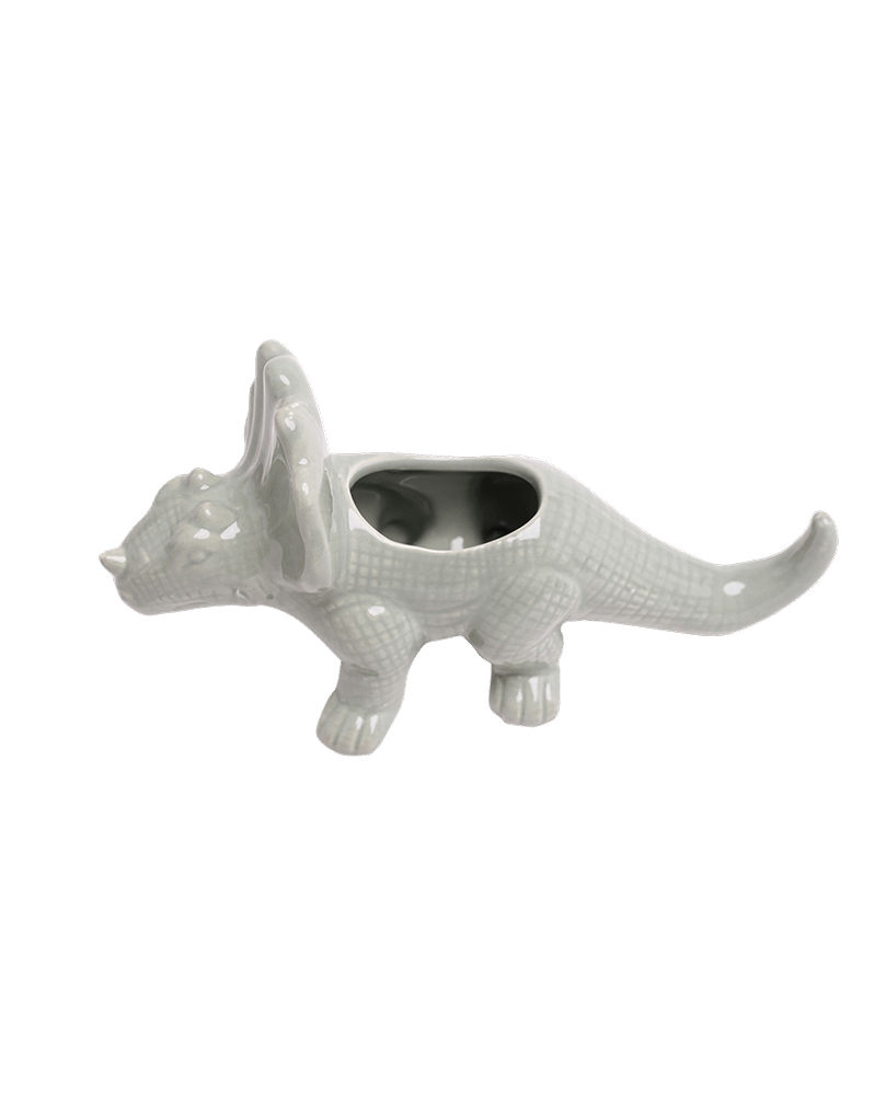 Triceratops Ceramic Indoor Plant Pot for Succulents - Chive Ceramics Studio - Pots - Chive Ceramics Studio