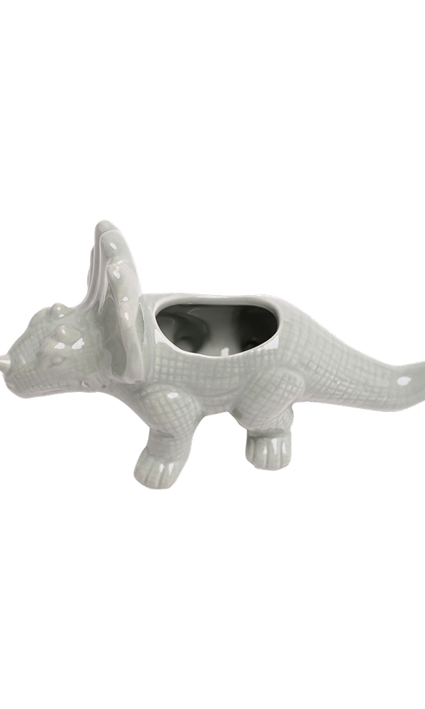 Triceratops Ceramic Indoor Plant Pot for Succulents - Chive Ceramics Studio - Pots - Chive Ceramics Studio