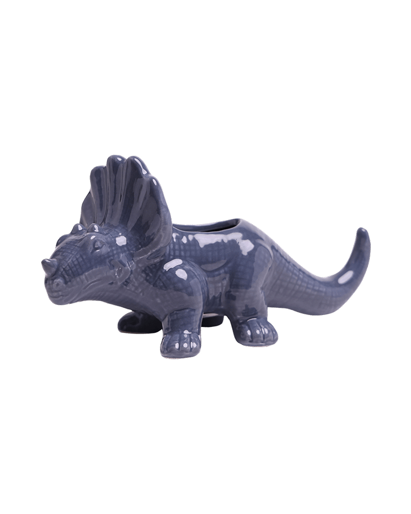 Triceratops Ceramic Indoor Plant Pot for Succulents - Chive Ceramics Studio - Pots - Chive Ceramics Studio