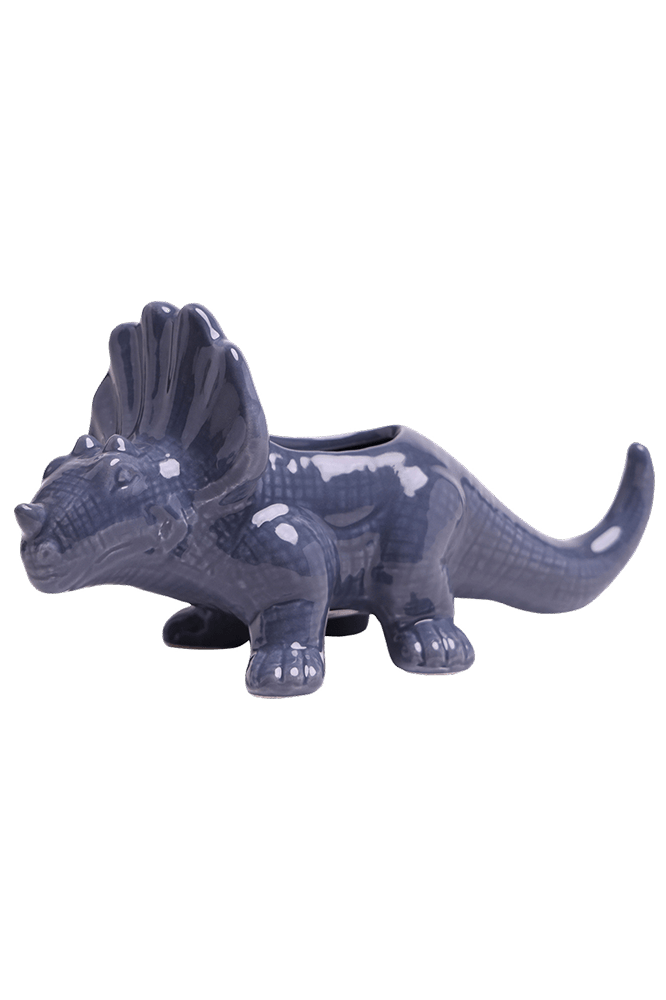 Triceratops Ceramic Indoor Plant Pot for Succulents - Chive Ceramics Studio - Pots - Chive Ceramics Studio