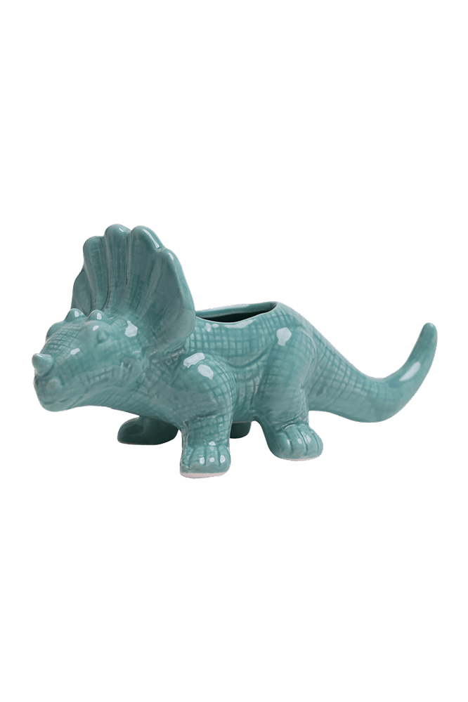 Triceratops Ceramic Indoor Plant Pot for Succulents - Chive Ceramics Studio - Pots - Chive Ceramics Studio