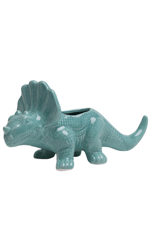 Triceratops Ceramic Indoor Plant Pot for Succulents - Chive Ceramics Studio - Pots - Chive Ceramics Studio