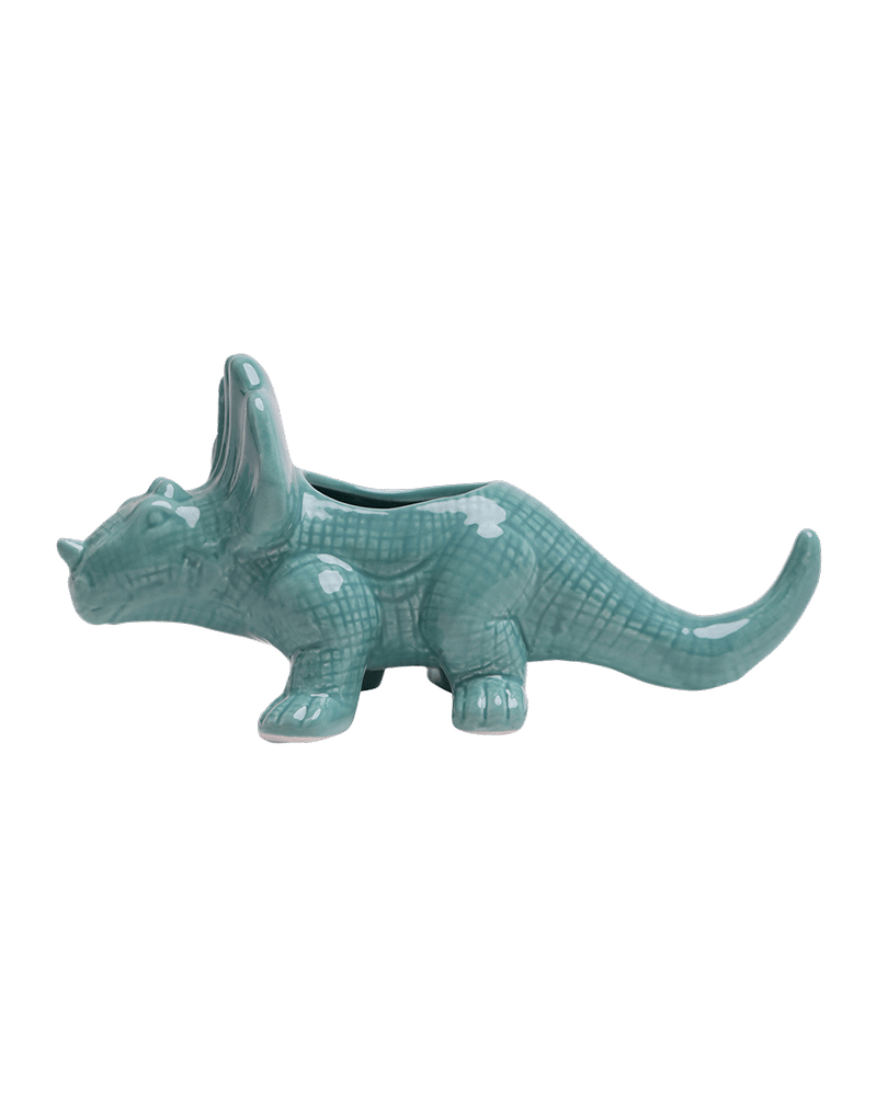 Triceratops Ceramic Indoor Plant Pot for Succulents - Chive Ceramics Studio - Pots - Chive Ceramics Studio