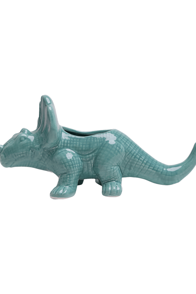 Triceratops Ceramic Indoor Plant Pot for Succulents - Chive Ceramics Studio - Pots - Chive Ceramics Studio