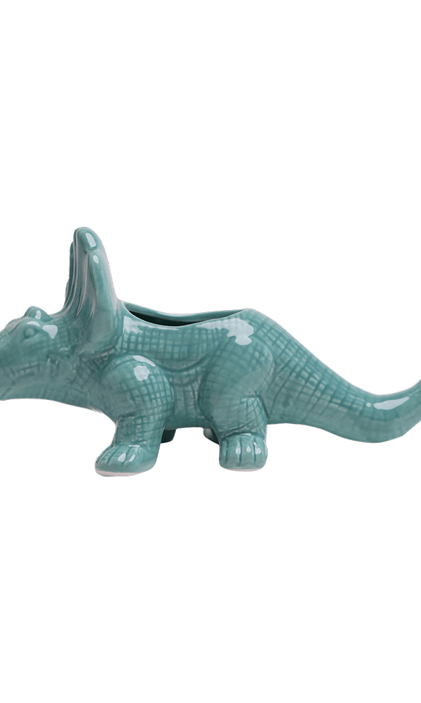 Triceratops Ceramic Indoor Plant Pot for Succulents - Chive Ceramics Studio - Pots - Chive Ceramics Studio