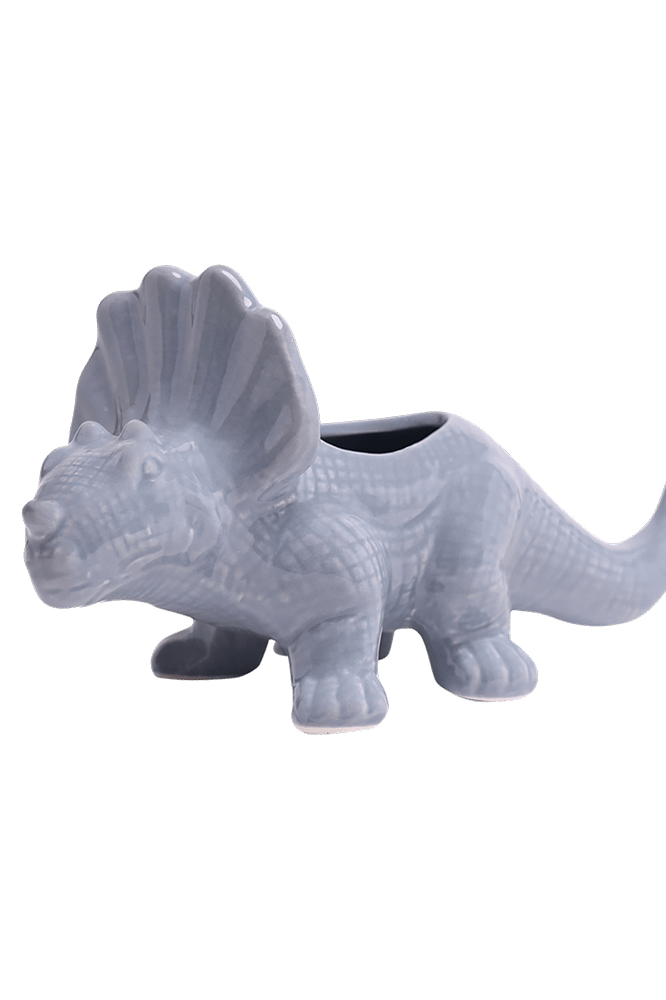 Triceratops Ceramic Indoor Plant Pot for Succulents - Chive Ceramics Studio - Pots - Chive Ceramics Studio