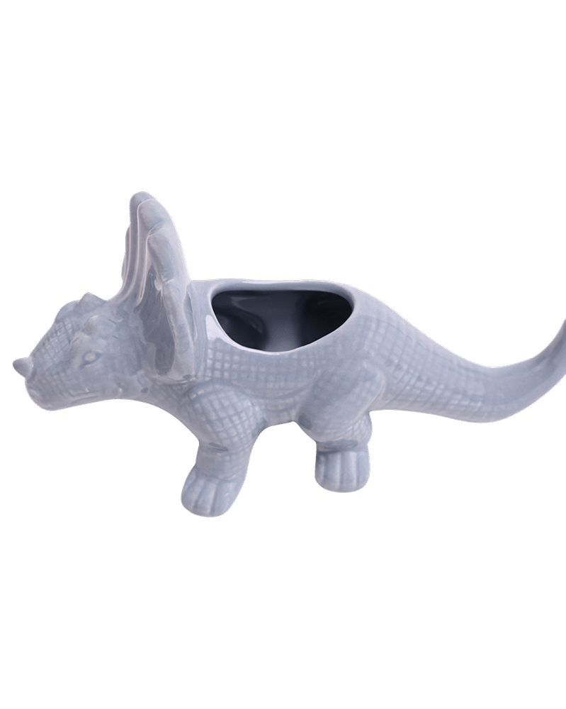 Triceratops Ceramic Indoor Plant Pot for Succulents - Chive Ceramics Studio - Pots - Chive Ceramics Studio