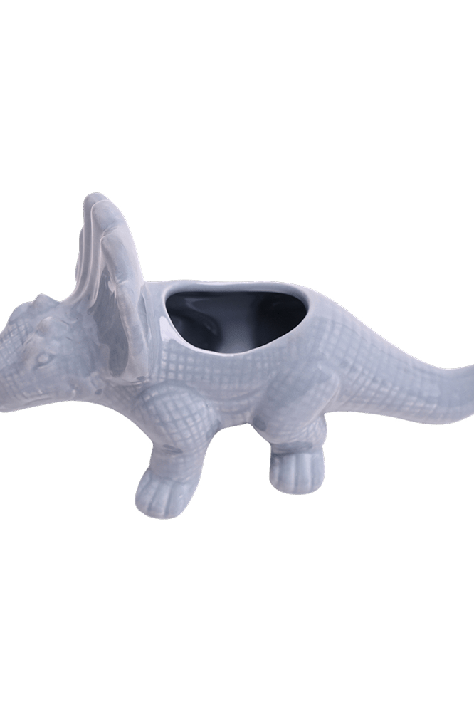 Triceratops Ceramic Indoor Plant Pot for Succulents - Chive Ceramics Studio - Pots - Chive Ceramics Studio