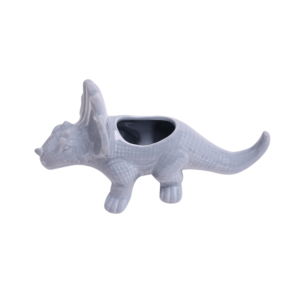 Triceratops Ceramic Indoor Plant Pot for Succulents - Chive Ceramics Studio - Pots - Chive Ceramics Studio