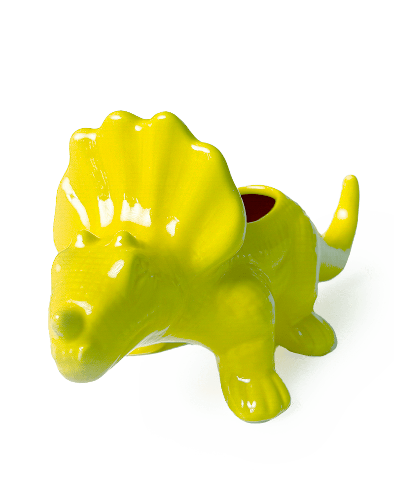 Triceratops Ceramic Indoor Plant Pot for Succulents - Chive Ceramics Studio - Pots - Chive Ceramics Studio