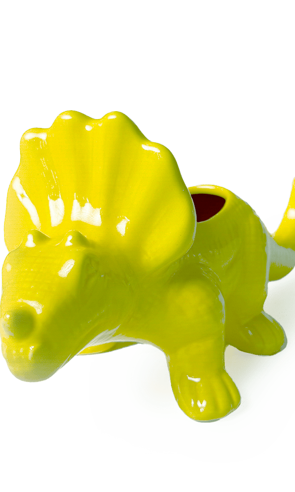 Triceratops Ceramic Indoor Plant Pot for Succulents - Chive Ceramics Studio - Pots - Chive Ceramics Studio