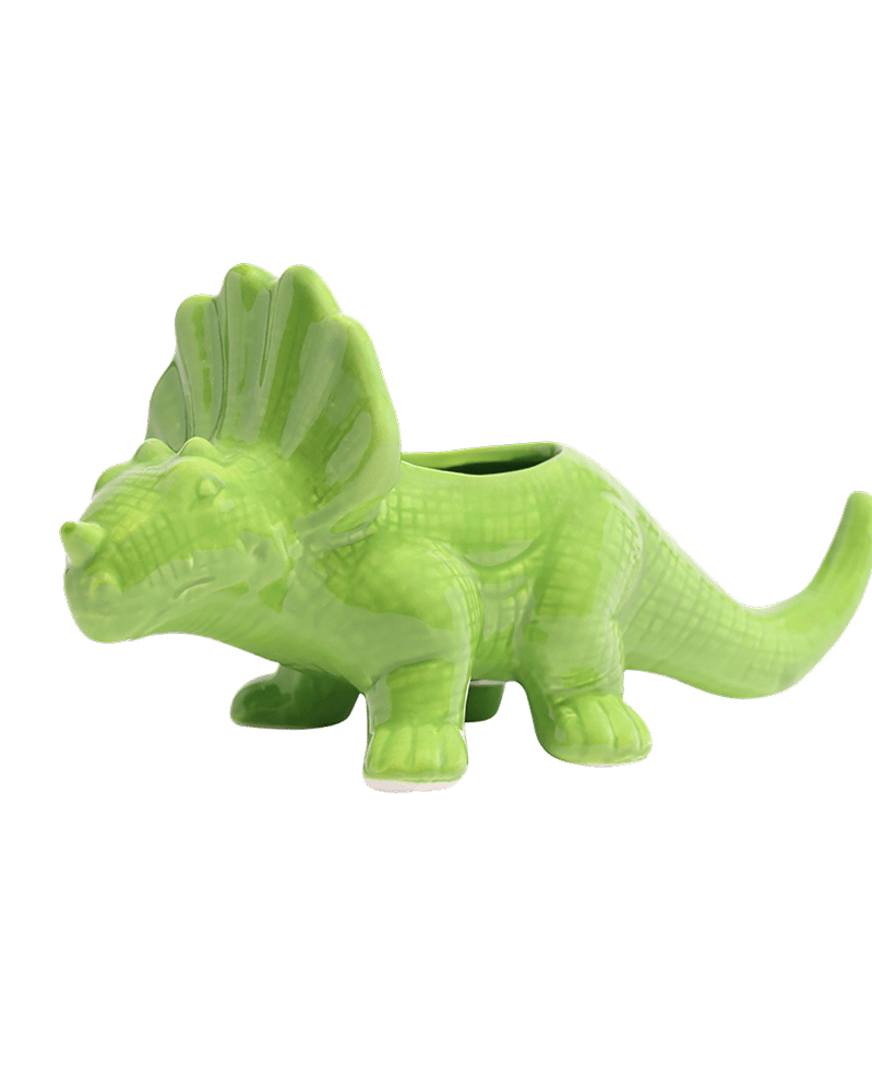 Triceratops Ceramic Indoor Plant Pot for Succulents - Chive Ceramics Studio - Pots - Chive Ceramics Studio