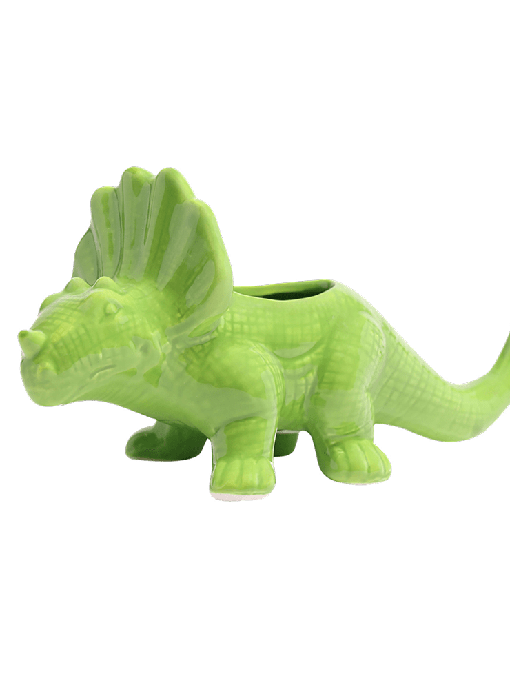 Triceratops Ceramic Indoor Plant Pot for Succulents - Chive Ceramics Studio - Pots - Chive Ceramics Studio