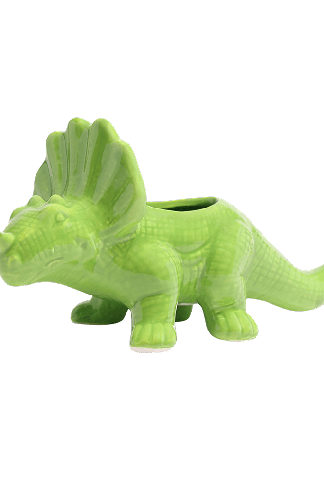 Triceratops Ceramic Indoor Plant Pot for Succulents - Chive Ceramics Studio - Pots - Chive Ceramics Studio