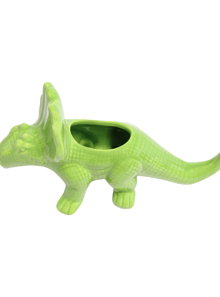 Triceratops Ceramic Indoor Plant Pot for Succulents - Chive Ceramics Studio - Pots - Chive Ceramics Studio