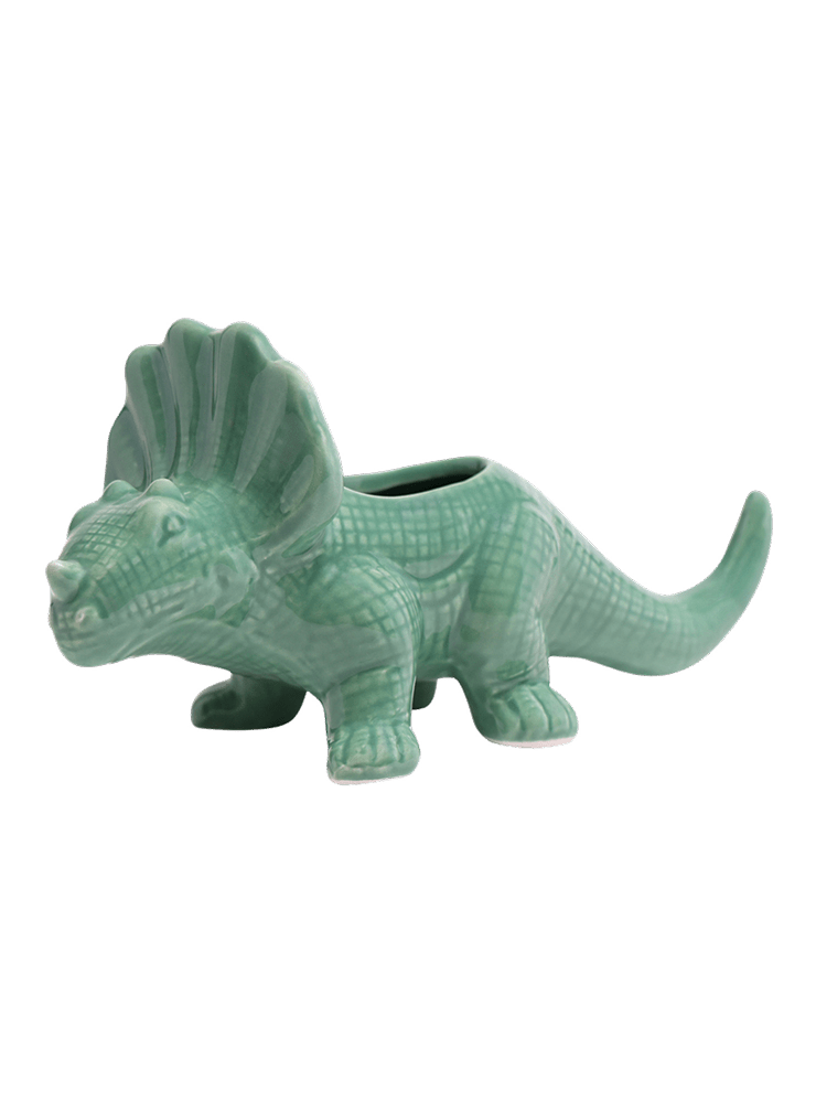 Triceratops Ceramic Indoor Plant Pot for Succulents - Chive Ceramics Studio - Pots - Chive Ceramics Studio