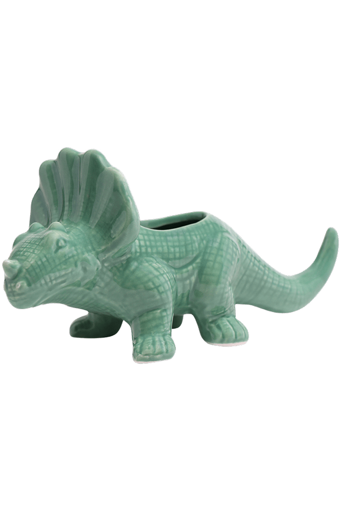 Triceratops Ceramic Indoor Plant Pot for Succulents - Chive Ceramics Studio - Pots - Chive Ceramics Studio