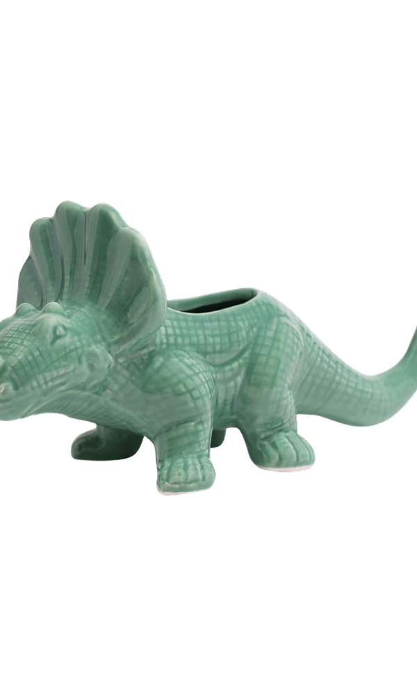 Triceratops Ceramic Indoor Plant Pot for Succulents - Chive Ceramics Studio - Pots - Chive Ceramics Studio