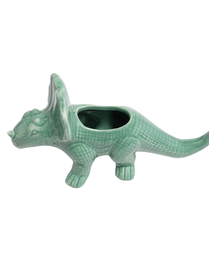 Triceratops Ceramic Indoor Plant Pot for Succulents - Chive Ceramics Studio - Pots - Chive Ceramics Studio