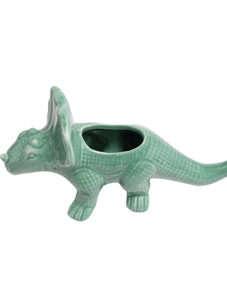 Triceratops Ceramic Indoor Plant Pot for Succulents - Chive Ceramics Studio - Pots - Chive Ceramics Studio