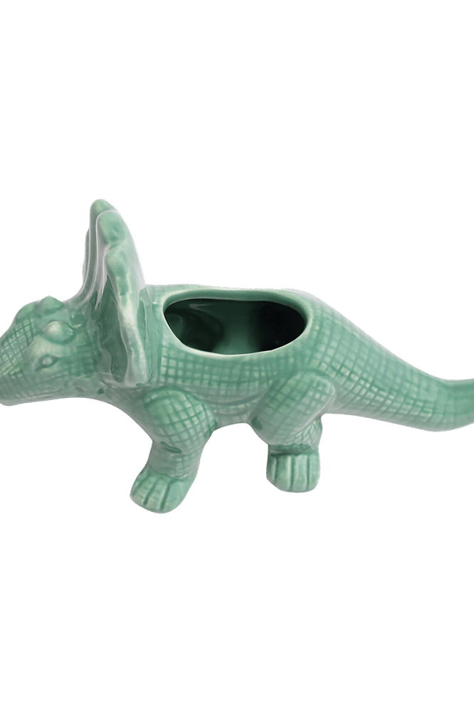 Triceratops Ceramic Indoor Plant Pot for Succulents - Chive Ceramics Studio - Pots - Chive Ceramics Studio