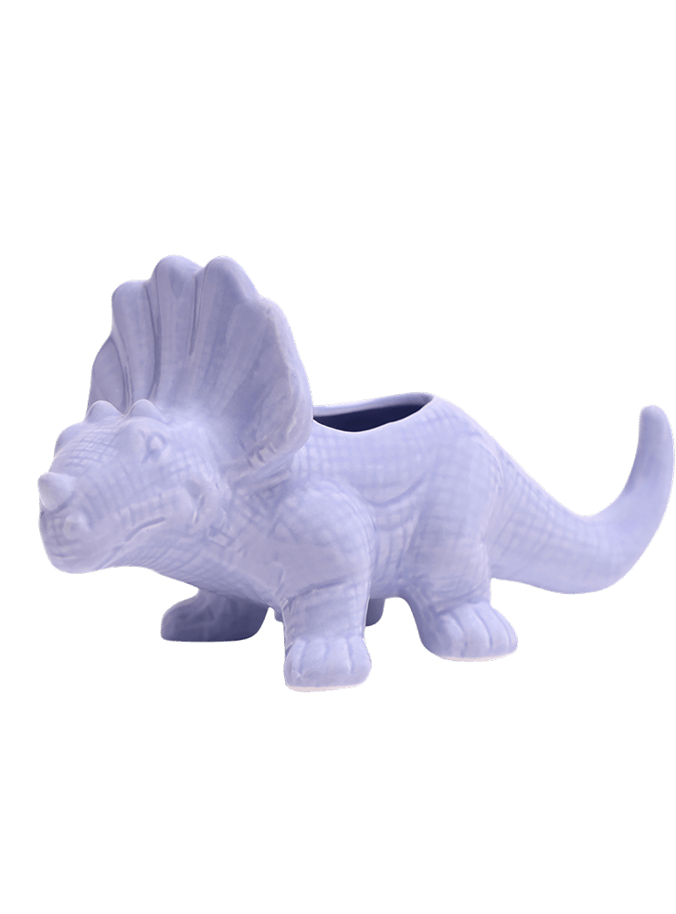 Triceratops Ceramic Indoor Plant Pot for Succulents - Chive Ceramics Studio - Pots - Chive Ceramics Studio