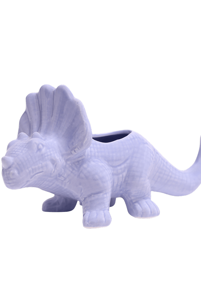 Triceratops Ceramic Indoor Plant Pot for Succulents - Chive Ceramics Studio - Pots - Chive Ceramics Studio