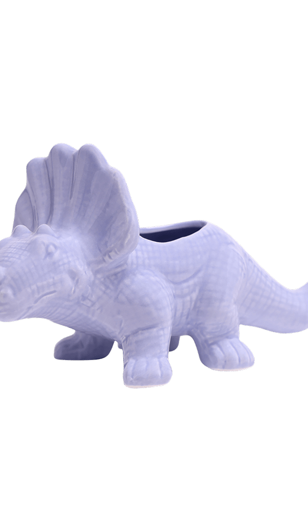 Triceratops Ceramic Indoor Plant Pot for Succulents - Chive Ceramics Studio - Pots - Chive Ceramics Studio