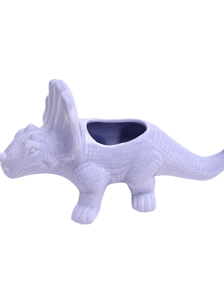 Triceratops Ceramic Indoor Plant Pot for Succulents - Chive Ceramics Studio - Pots - Chive Ceramics Studio