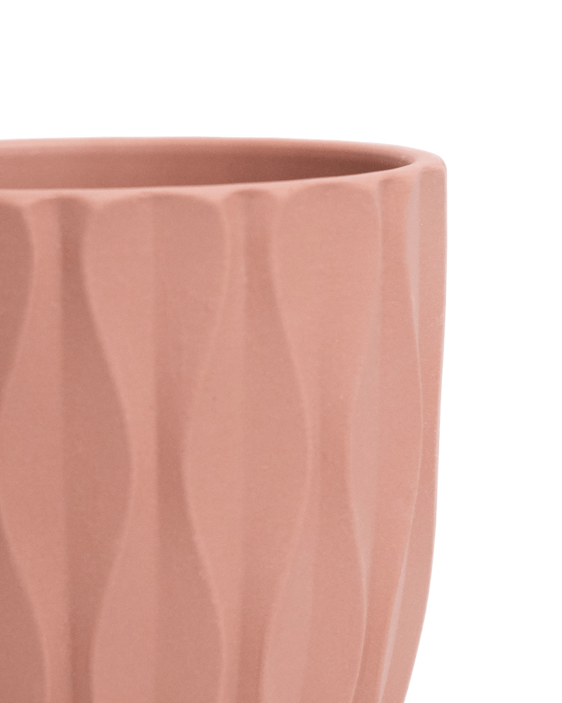 Virago 3.5" Porcelain Pot With Drainage Hole And Saucer - Chive Ceramics Studio - Pots - Chive Ceramics Studio