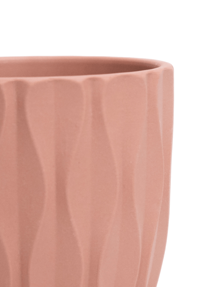 Virago 3.5" Porcelain Pot With Drainage Hole And Saucer - Chive Ceramics Studio - Pots - Chive Ceramics Studio