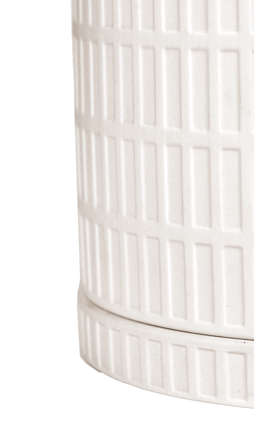 Virago Porcelain Large Indoor Pot With Drainage Hole And Saucer - Chive Ceramics Studio - Pots - Chive US