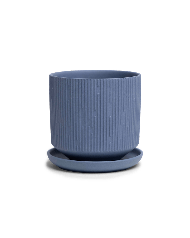 Virago 3.5" Porcelain Pot With Drainage Hole And Saucer - Chive Ceramics Studio - Pots - Chive Ceramics Studio