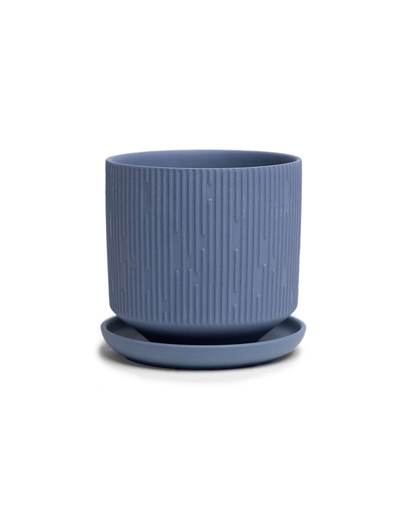 Virago 3.5" Porcelain Pot With Drainage Hole And Saucer - Chive Ceramics Studio - Pots - Chive Ceramics Studio