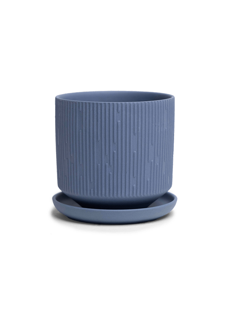 Virago 3.5" Porcelain Pot With Drainage Hole And Saucer - Chive Ceramics Studio - Pots - Chive Ceramics Studio