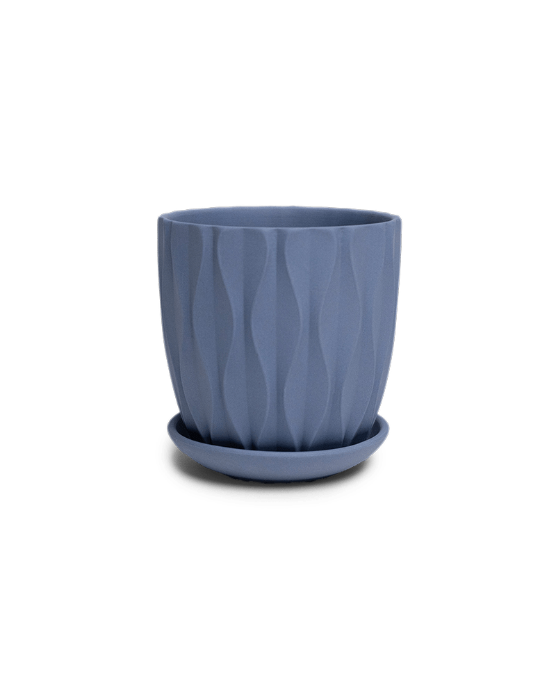 Virago 3.5" Porcelain Pot With Drainage Hole And Saucer - Chive Ceramics Studio - Pots - Chive Ceramics Studio