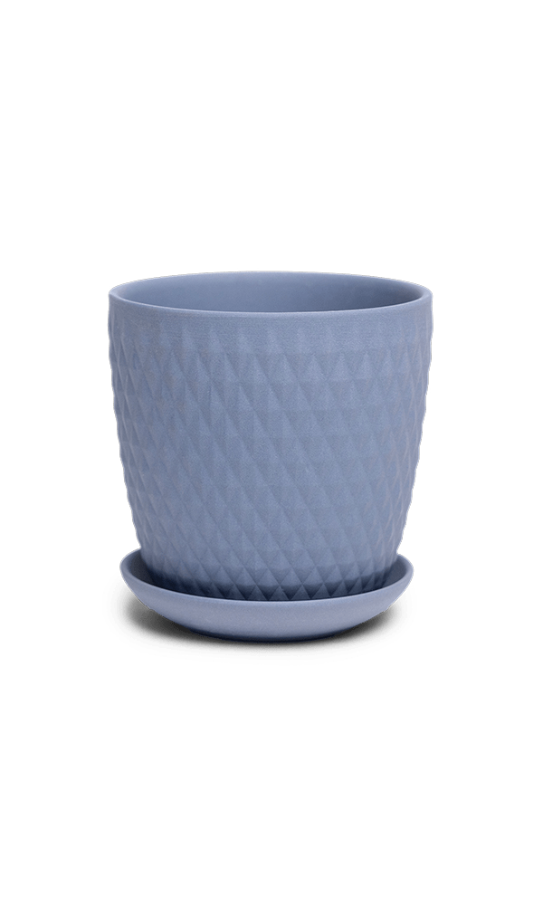 Virago 3.5" Porcelain Pot With Drainage Hole And Saucer - Chive Ceramics Studio - Pots - Chive Ceramics Studio