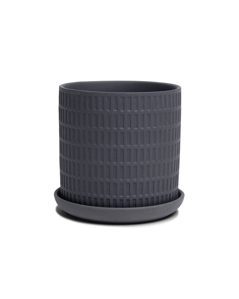 Virago 3.5" Porcelain Pot With Drainage Hole And Saucer - Chive Ceramics Studio - Pots - Chive Ceramics Studio