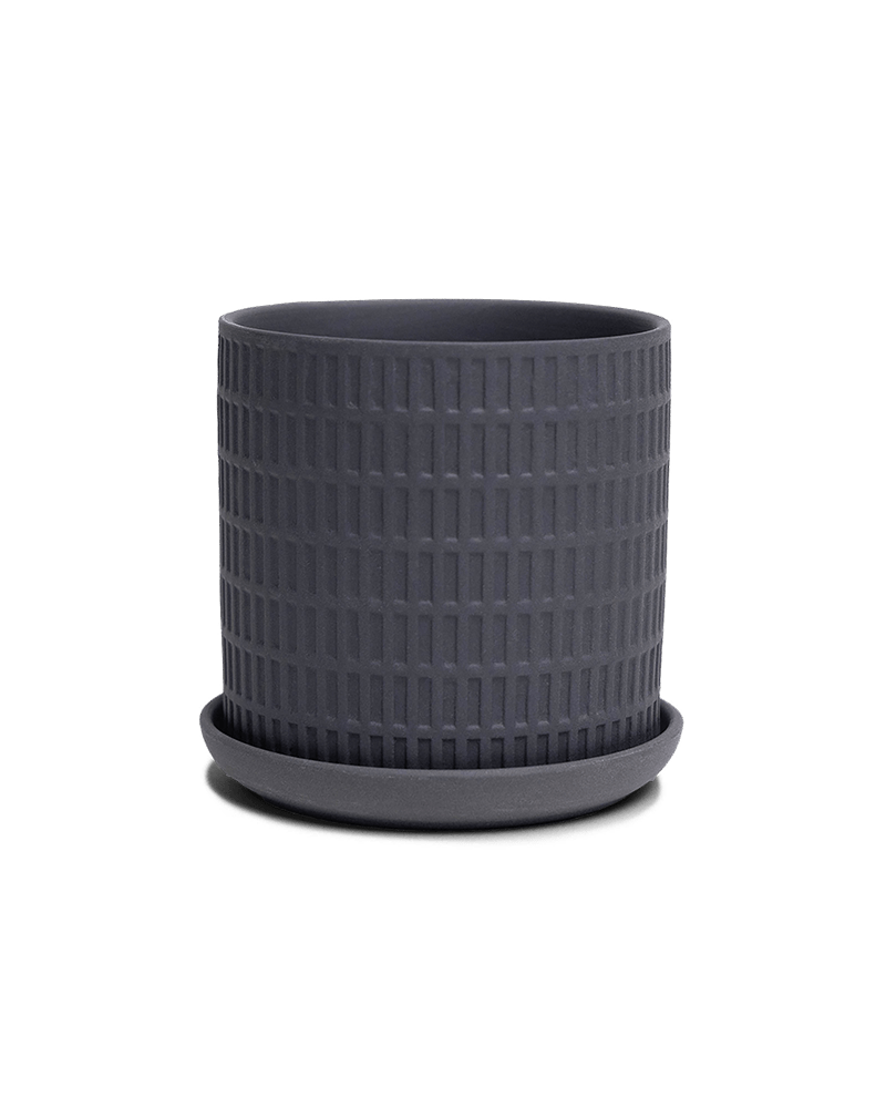 Virago 3.5" Porcelain Pot With Drainage Hole And Saucer - Chive Ceramics Studio - Pots - Chive Ceramics Studio